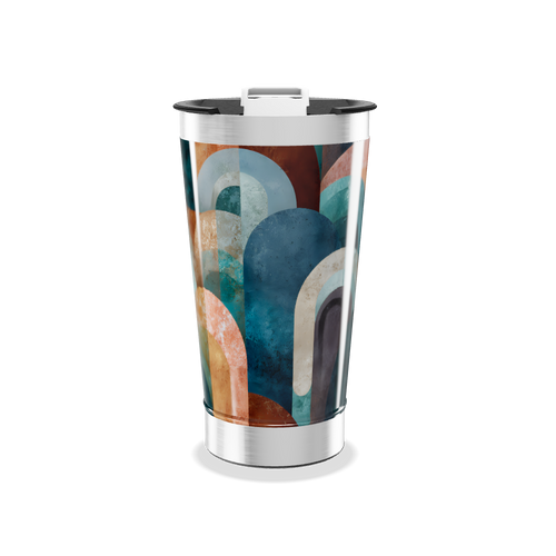 Copo Térmico - Estampado Arcos Coloridos