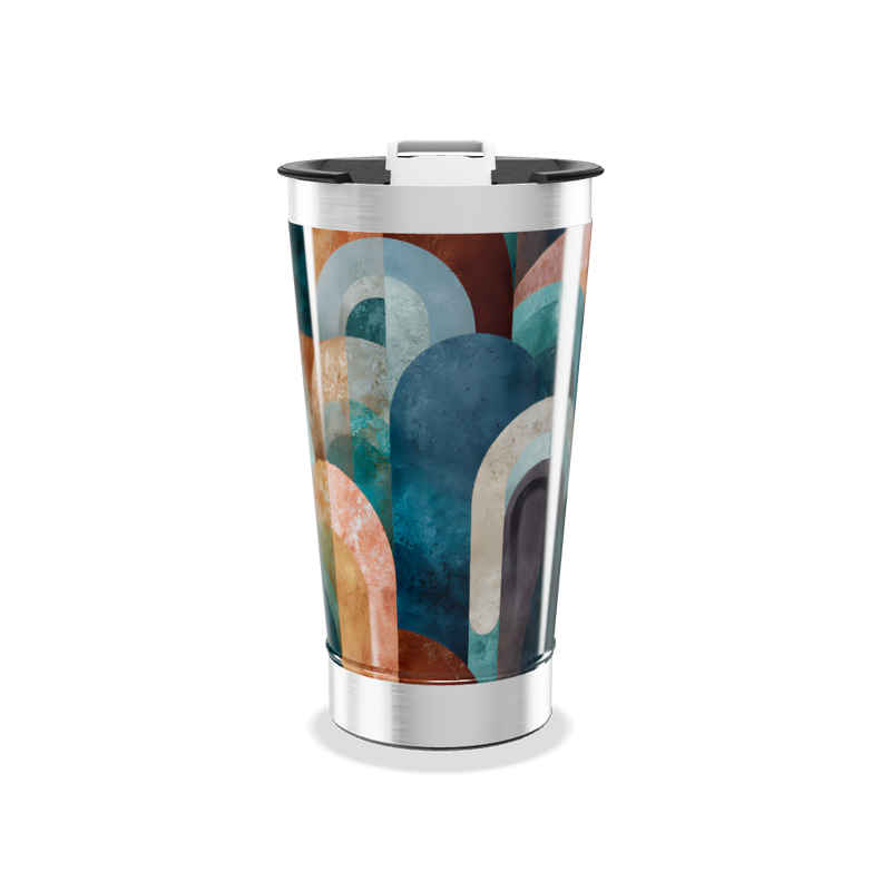 Copo Térmico - Estampado Arcos Coloridos