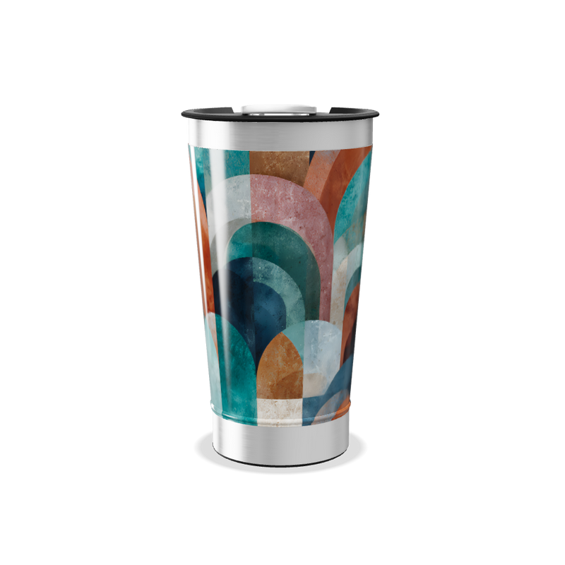Copo Térmico - Estampado Arcos Coloridos
