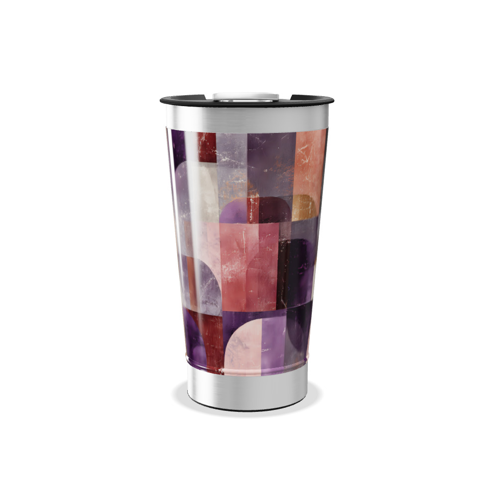 Copo Térmico - Estampa Geométrica Colorida