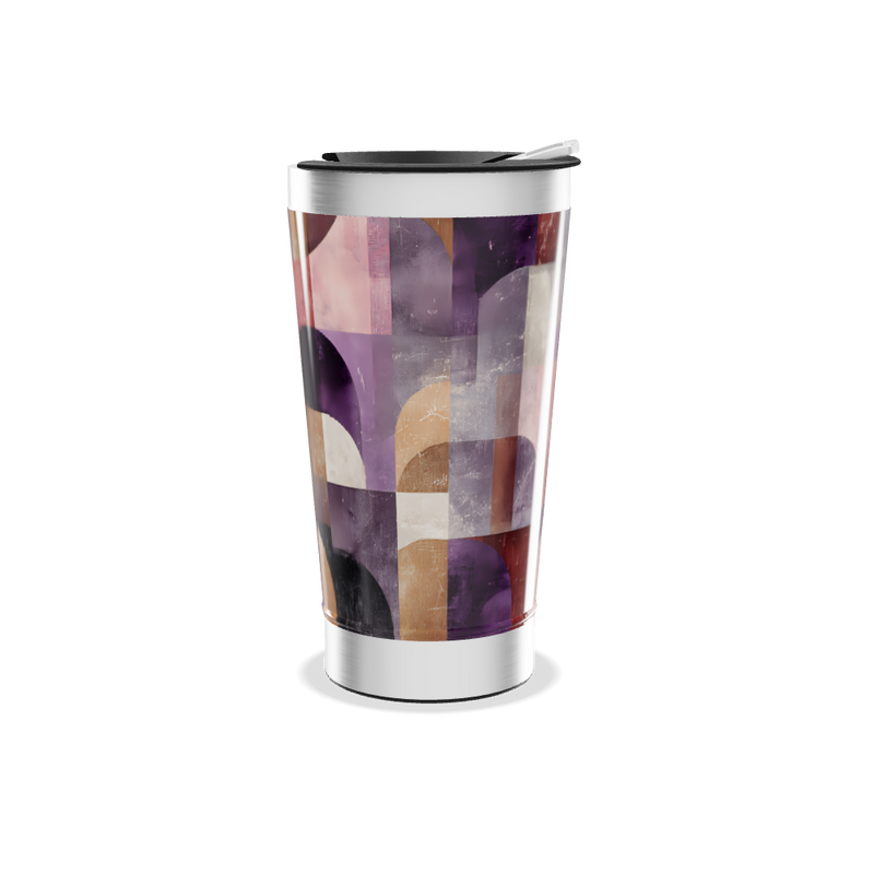 Copo Térmico - Estampa Geométrica Colorida