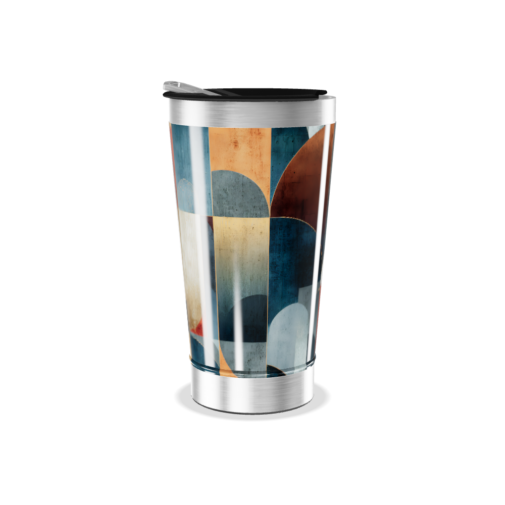Copo Térmico - Estampa Abstrata Colorida