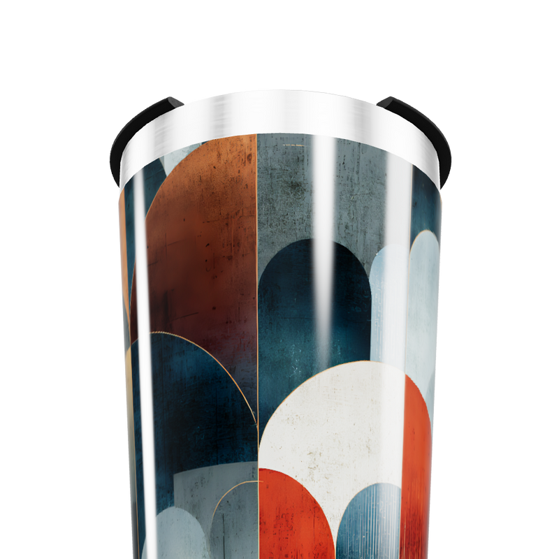 Copo Térmico - Estampa Abstrata Colorida