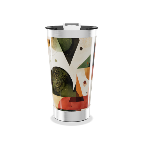 Copo Térmico - Estampa Geométrica Colorida