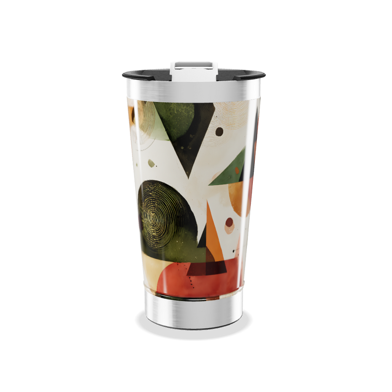 Copo Térmico - Estampa Geométrica Colorida