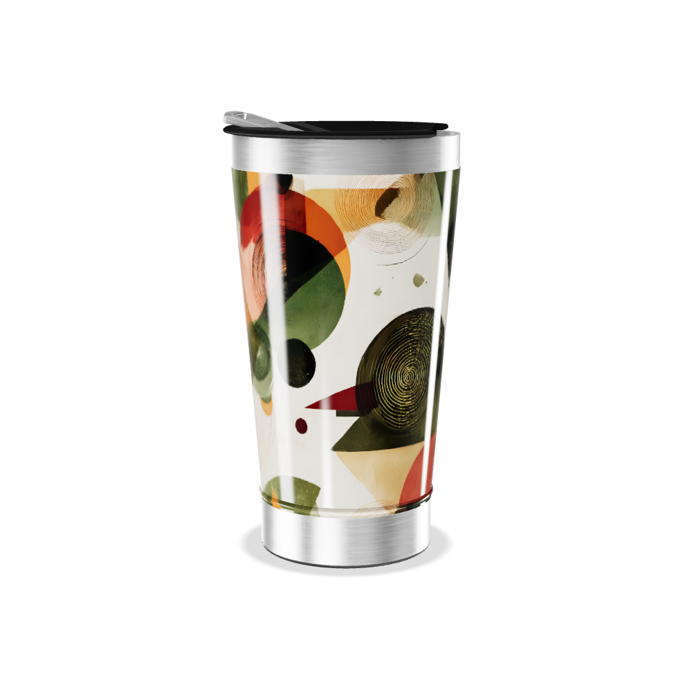 Copo Térmico - Estampa Geométrica Colorida