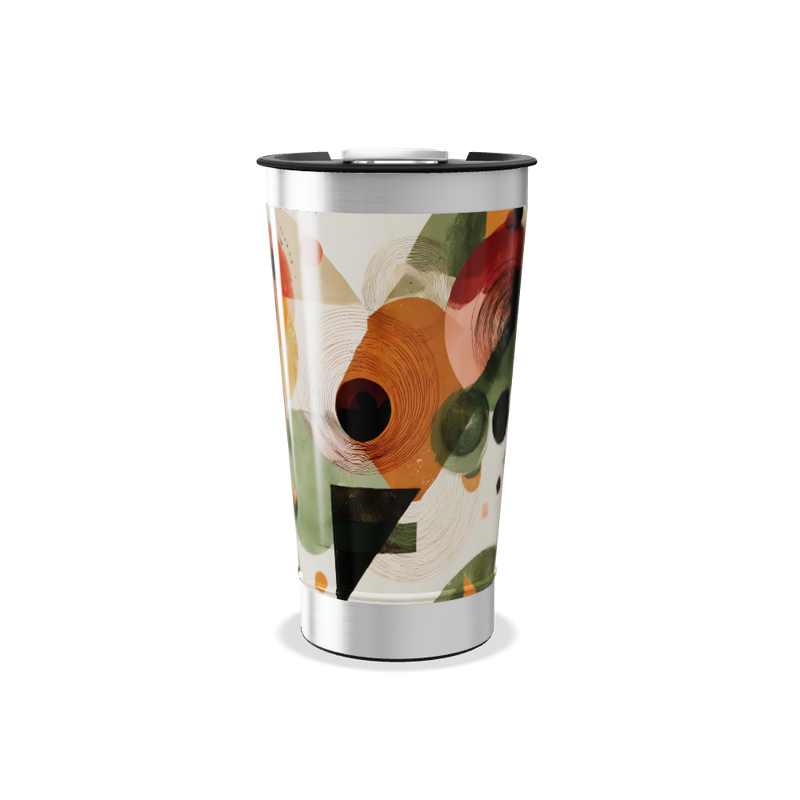 Copo Térmico - Estampa Geométrica Colorida