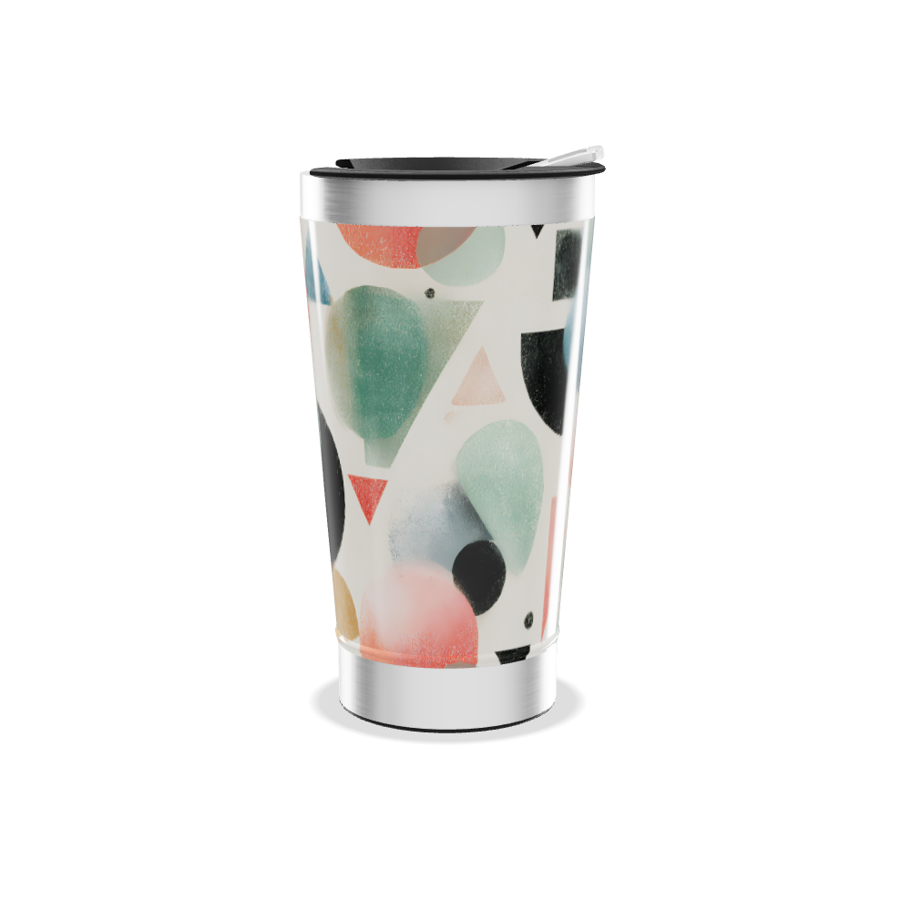 Copo Térmico - Estampa Geométrica Colorida