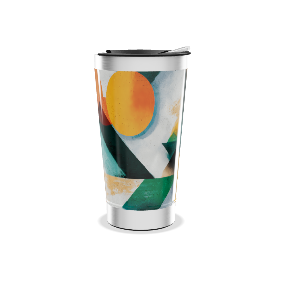 Copo Térmico - Estampa Geométrica Colorida