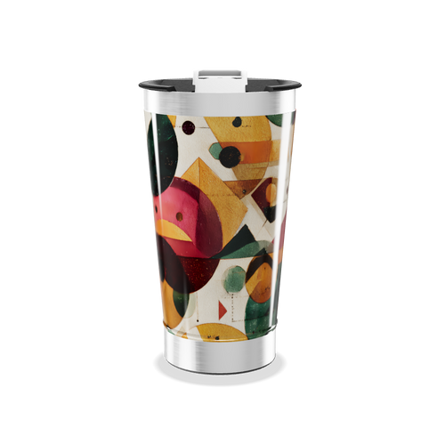Copo Térmico - Estampa Geométrica Colorida
