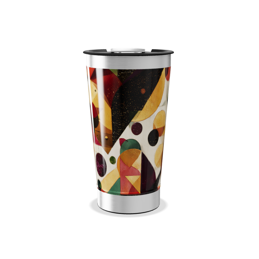 Copo Térmico - Estampa Geométrica Colorida