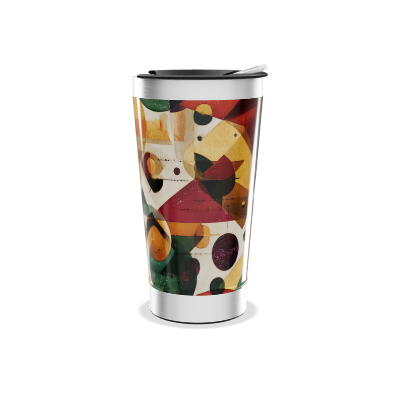 Copo Térmico - Estampa Geométrica Colorida