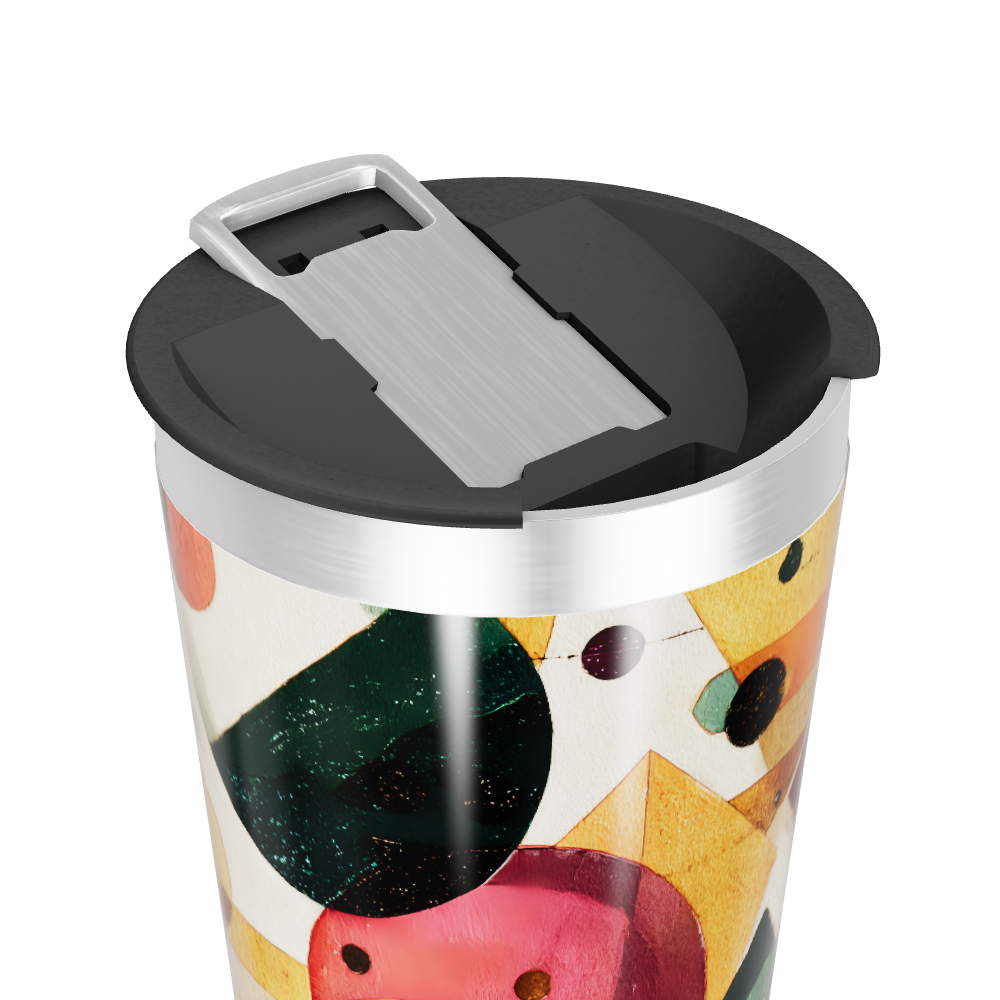 Copo Térmico - Estampa Geométrica Colorida