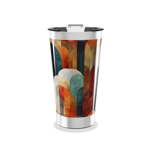 Copo Térmico - Estampa Colorida Retro