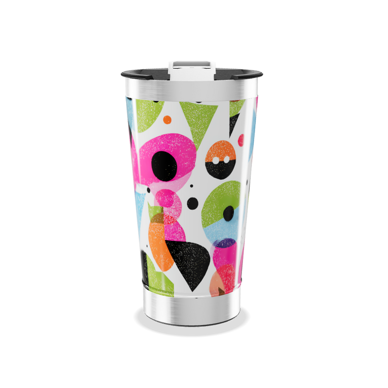 Copo Térmico - Estampa Colorida Geométrica