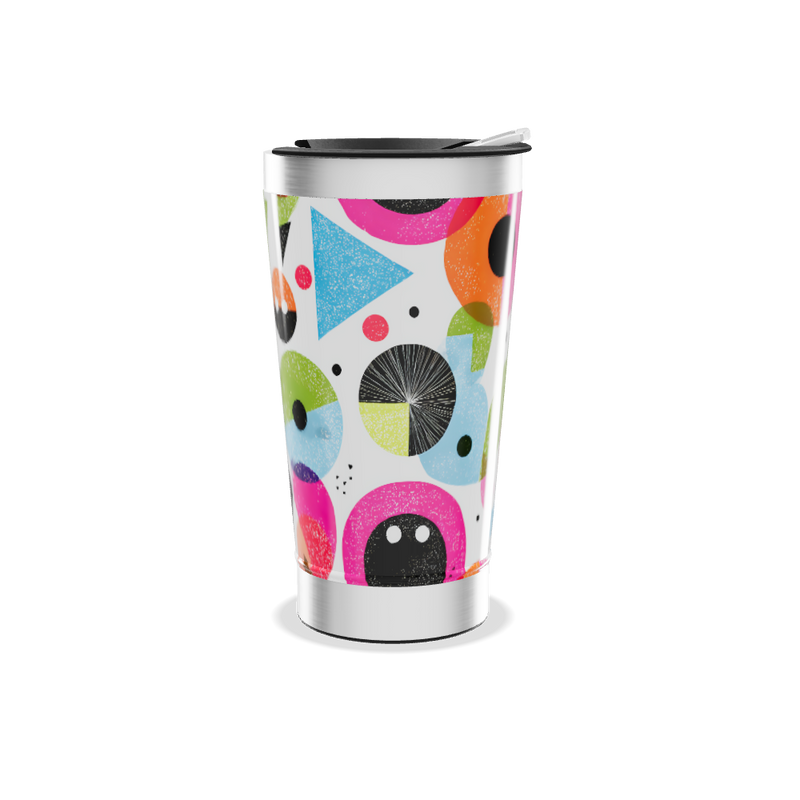Copo Térmico - Estampa Colorida Geométrica
