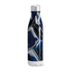 Garrafa Inox - Azul com Design Geométrico