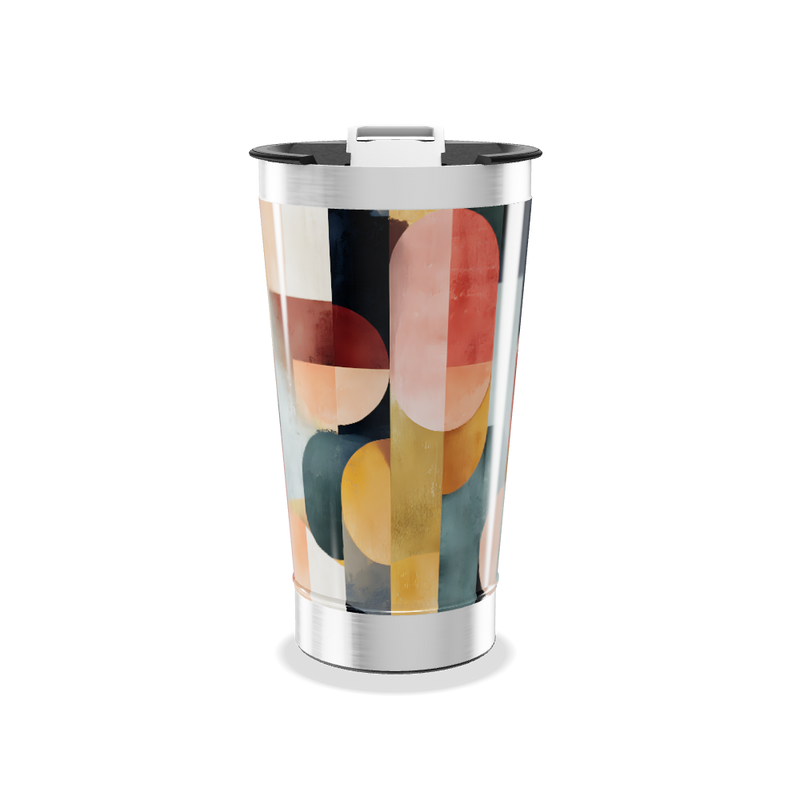 Copo Térmico - Estampa Geométrica Colorida