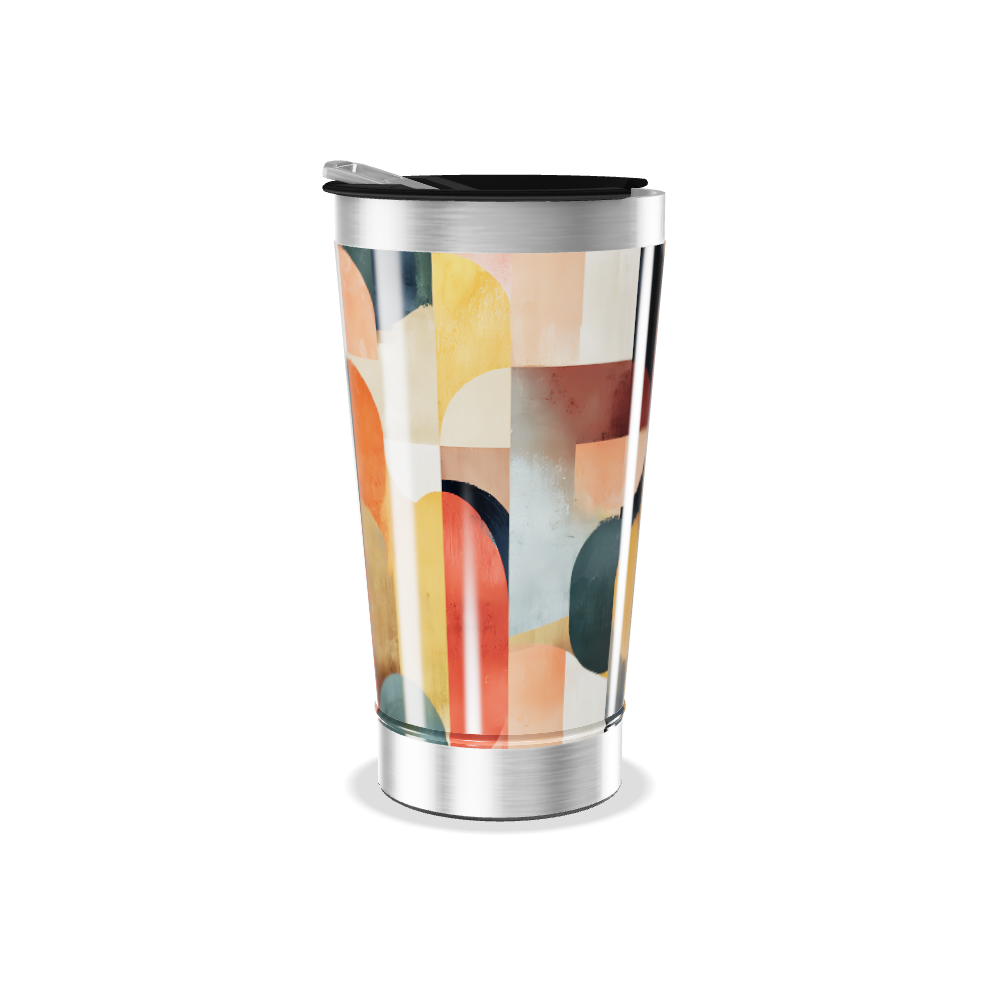 Copo Térmico - Estampa Geométrica Colorida