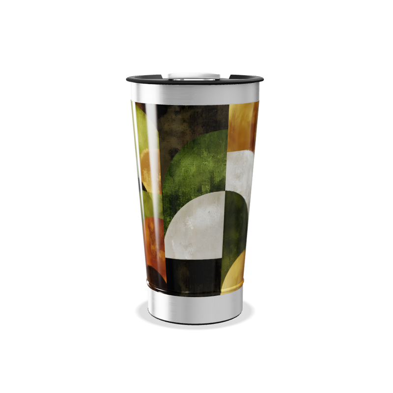 Copo Térmico - Estampa Abstrata Colorida