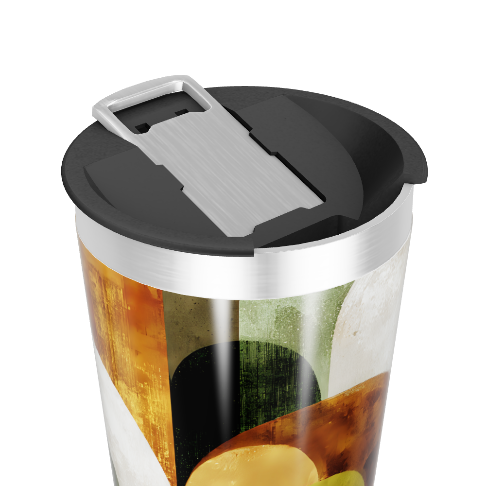 Copo Térmico - Estampa Abstrata Colorida