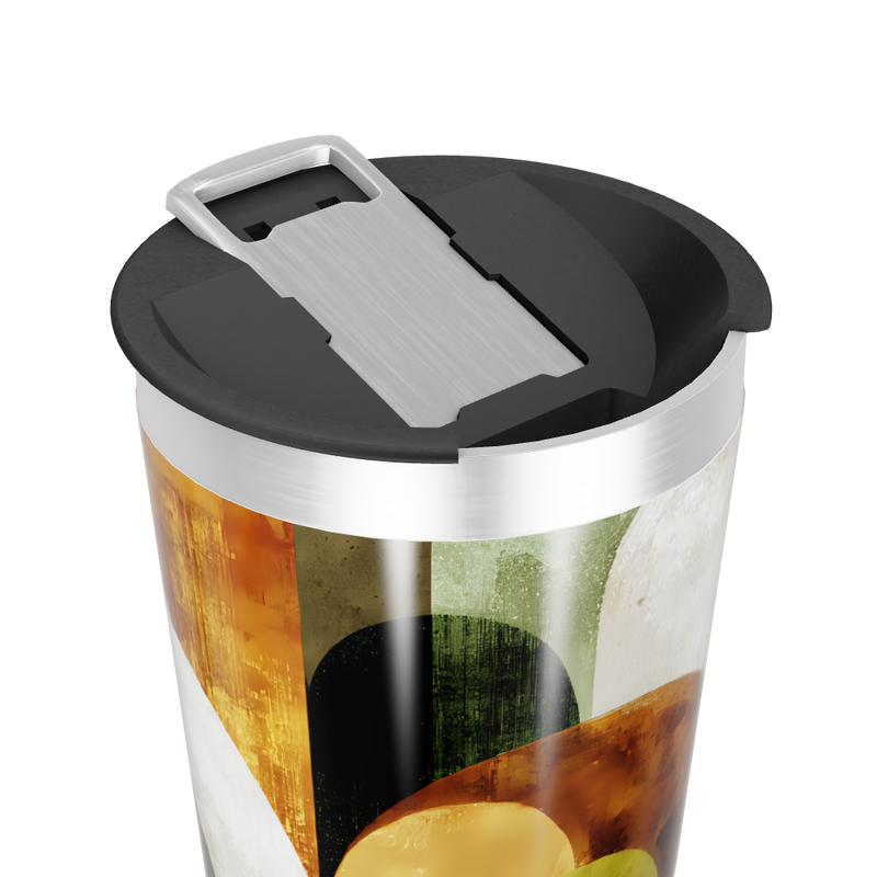 Copo Térmico - Estampa Abstrata Colorida