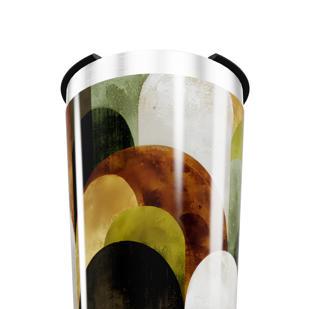 Copo Térmico - Estampa Abstrata Colorida