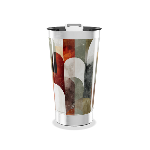 Copo Térmico - Estampa Geométrica Colorida