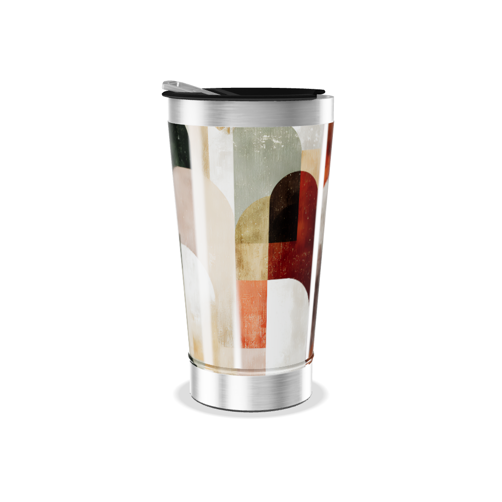 Copo Térmico - Estampa Geométrica Colorida