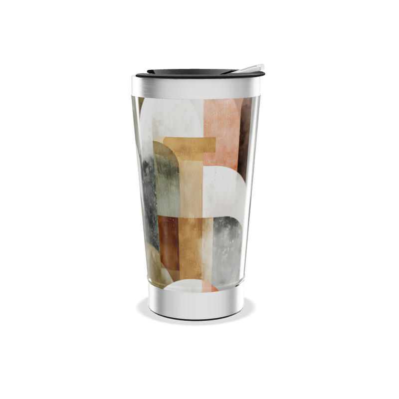 Copo Térmico - Estampa Geométrica Colorida