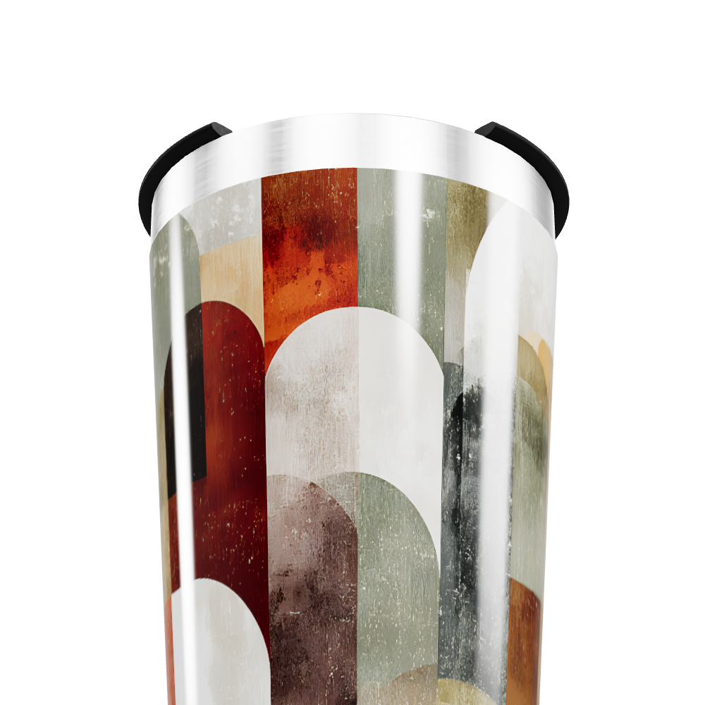 Copo Térmico - Estampa Geométrica Colorida