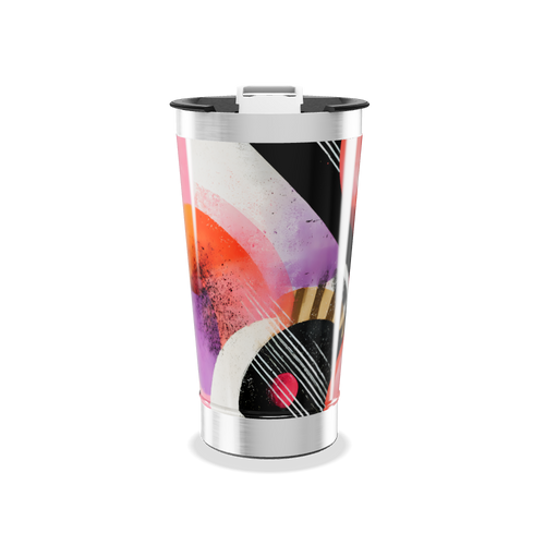 Copo Térmico - Estampa Geométrica Colorida