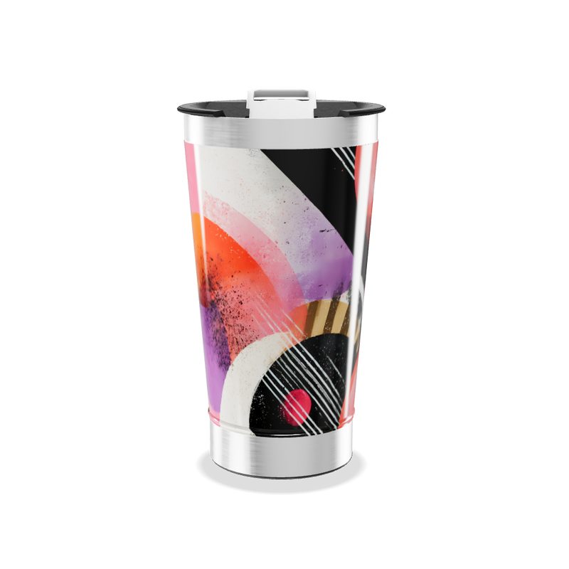 Copo Térmico - Estampa Geométrica Colorida