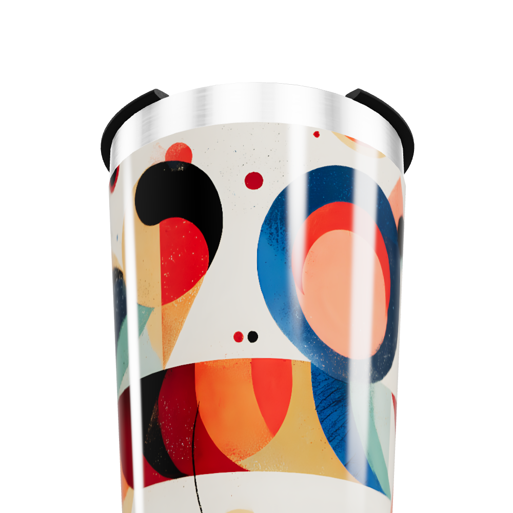 Copo Térmico - Estampa Colorida Geométrica