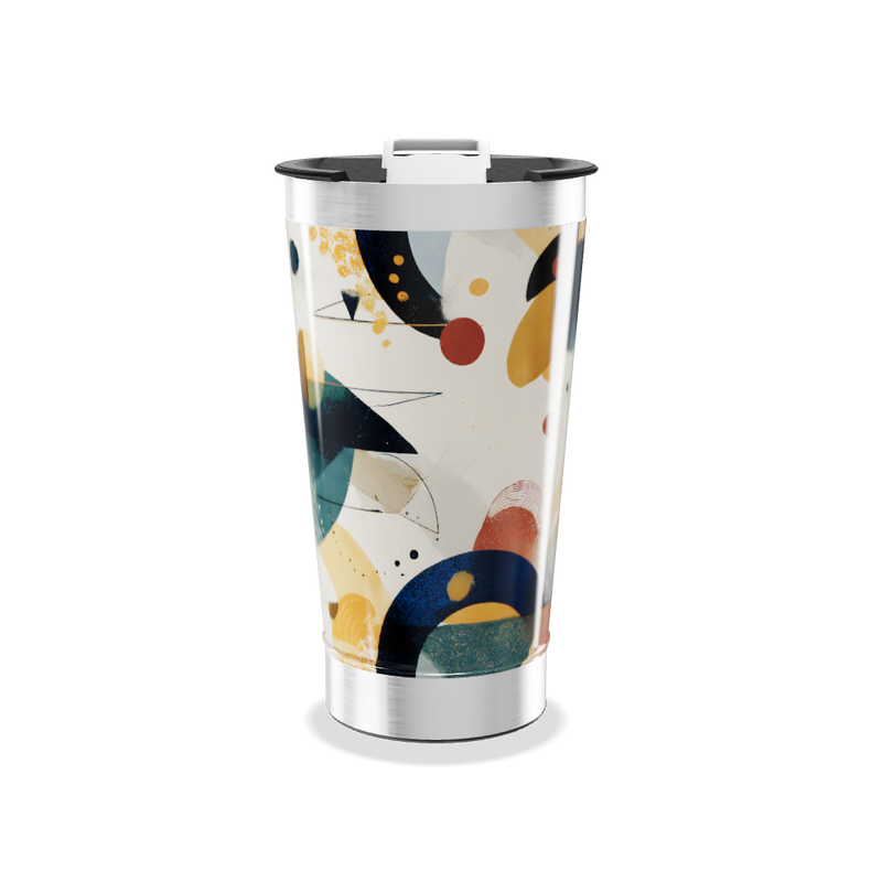 Copo Térmico - Design Abstrato Colorido