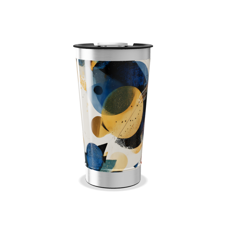 Copo Térmico - Design Abstrato Colorido