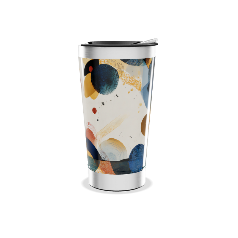 Copo Térmico - Design Abstrato Colorido