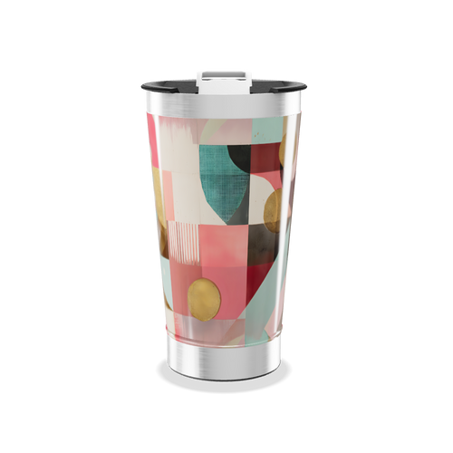 Copo Térmico - Estampa Geométrica Colorida