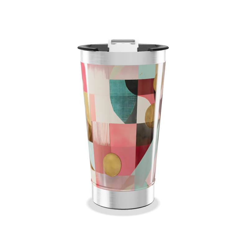 Copo Térmico - Estampa Geométrica Colorida