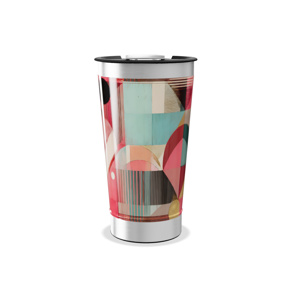 Copo Térmico - Estampa Geométrica Colorida