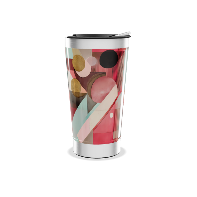 Copo Térmico - Estampa Geométrica Colorida