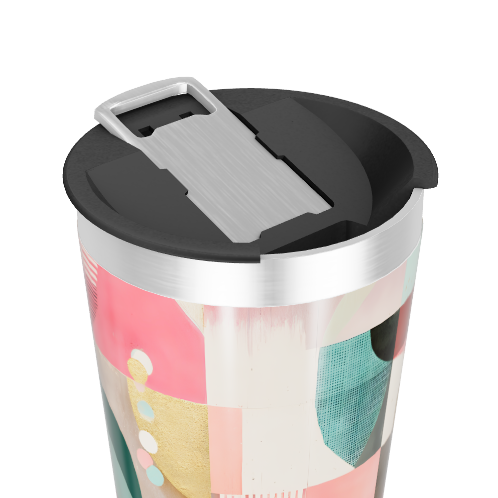 Copo Térmico - Estampa Geométrica Colorida