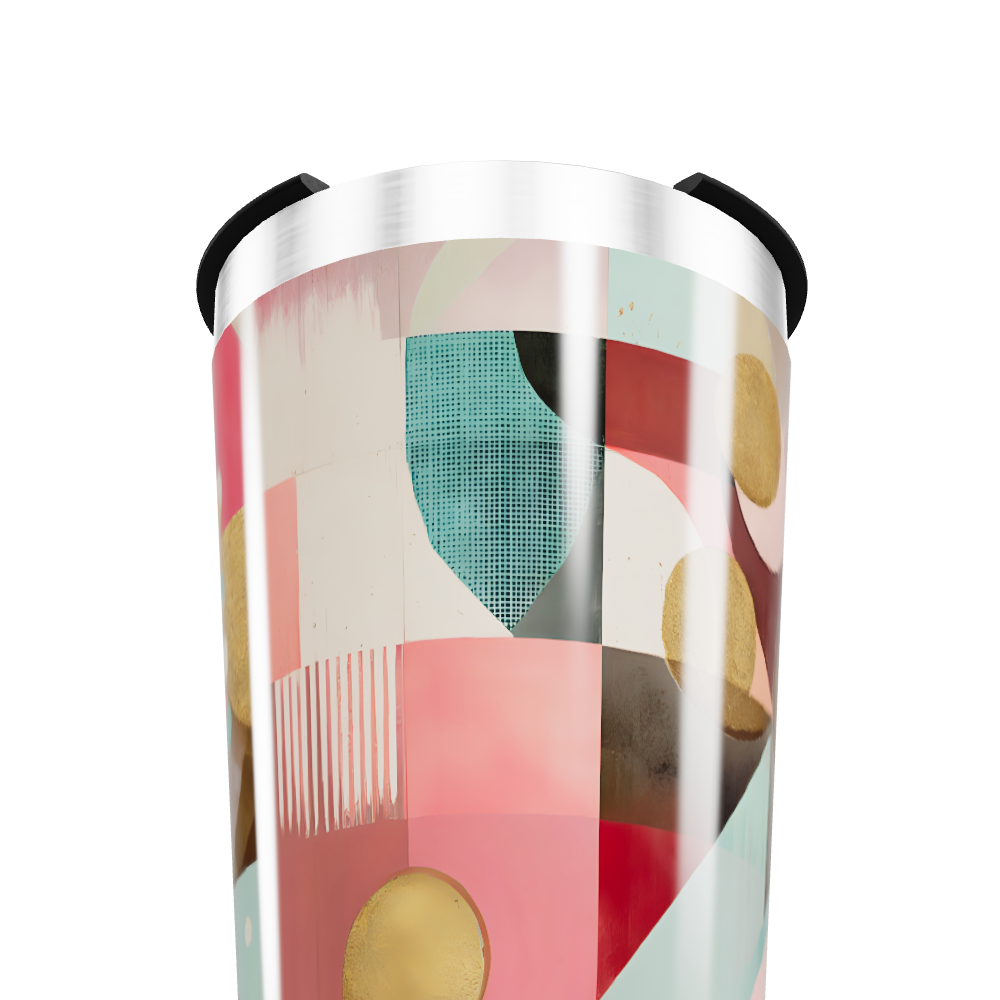 Copo Térmico - Estampa Geométrica Colorida
