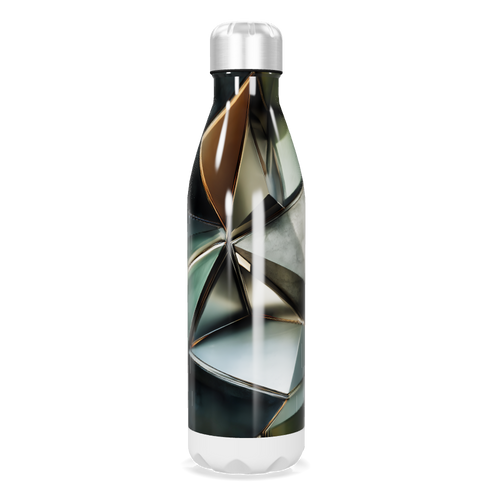 Garrafa Inox - Estampa Geométrica Colorida