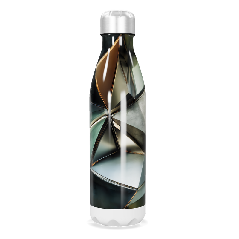 Garrafa Inox - Estampa Geométrica Colorida