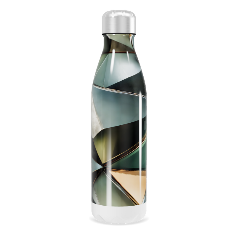 Garrafa Inox - Estampa Geométrica Colorida