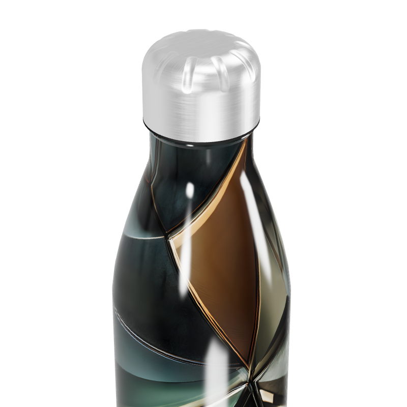 Garrafa Inox - Estampa Geométrica Colorida