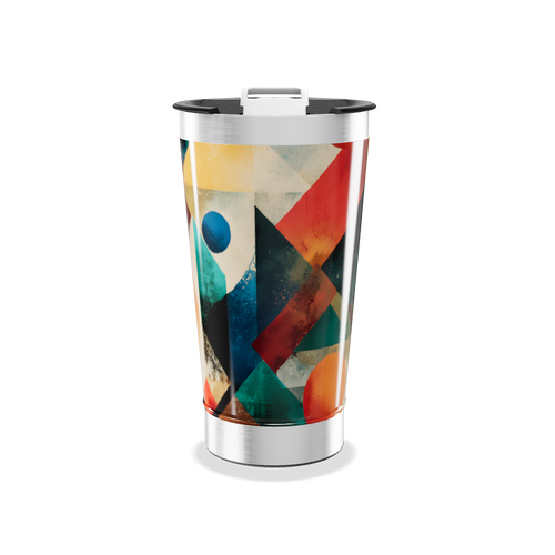 Copo Térmico - Estampa Geométrica Colorida