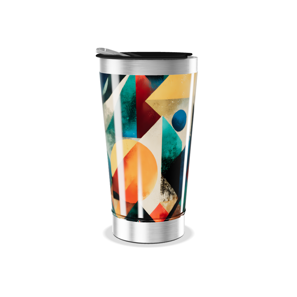 Copo Térmico - Estampa Geométrica Colorida