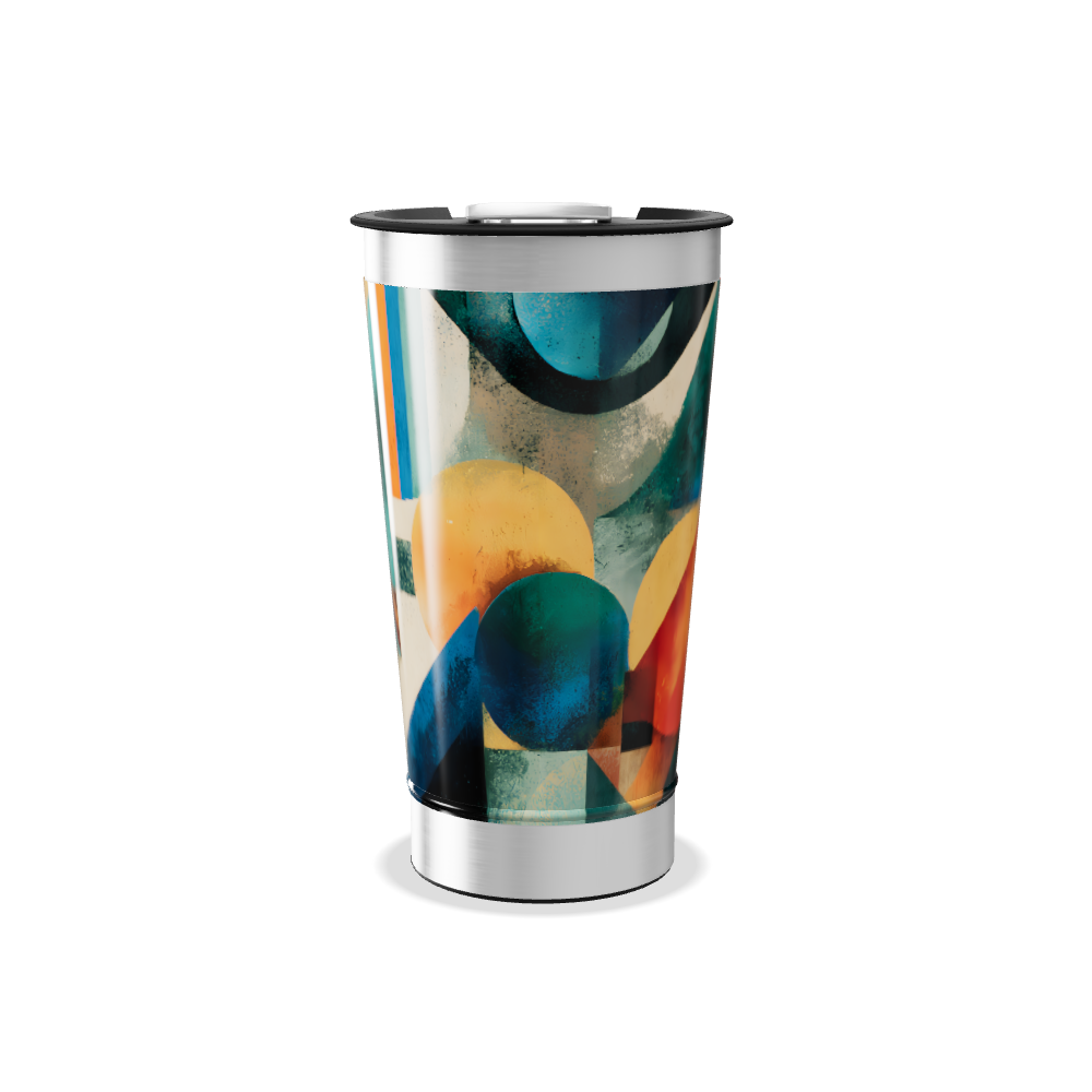 Copo Térmico - Estampa Geométrica Colorida